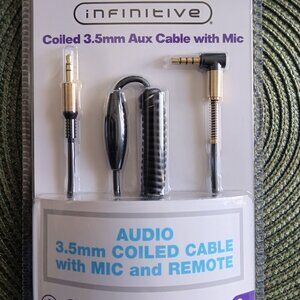 Infinitive coiled 3.5mm cord unit